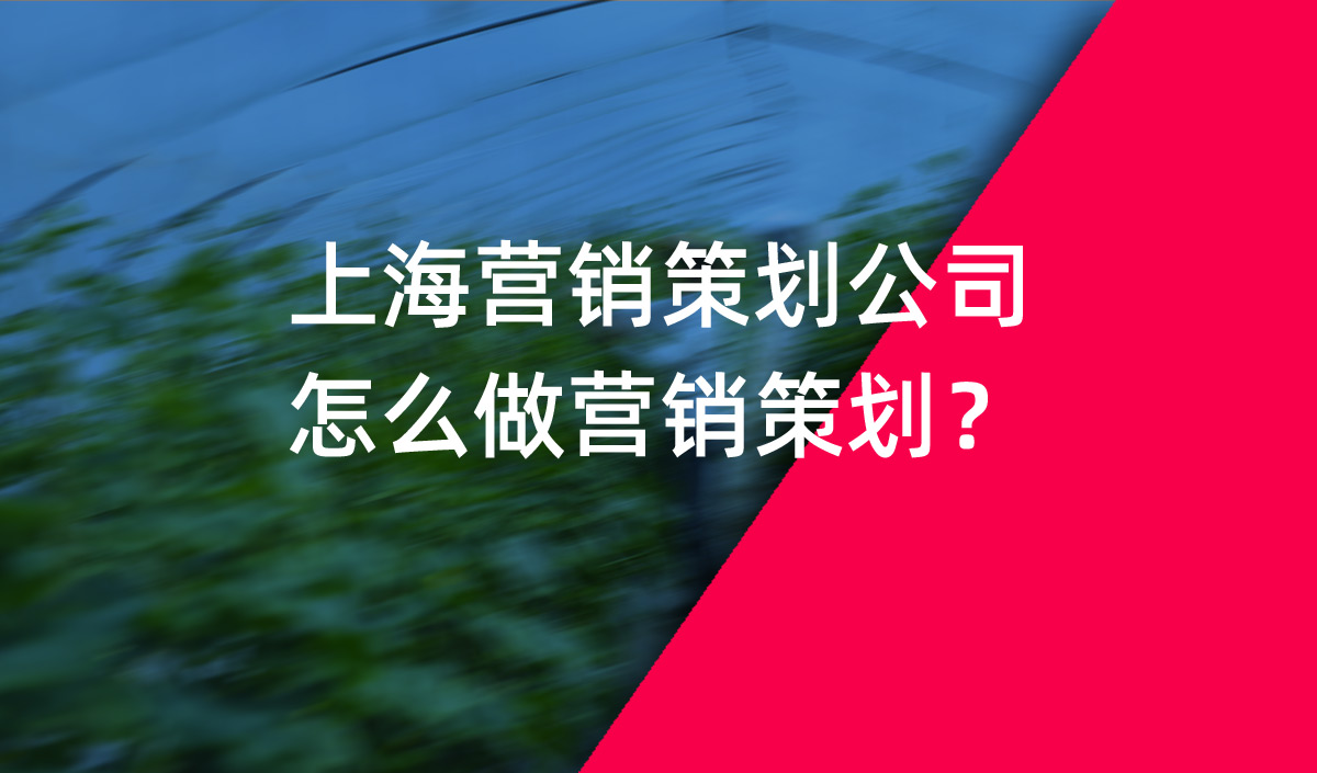 營(yíng)銷(xiāo)策劃，上海營(yíng)銷(xiāo)策劃公司怎么做營(yíng)銷(xiāo)策劃？
